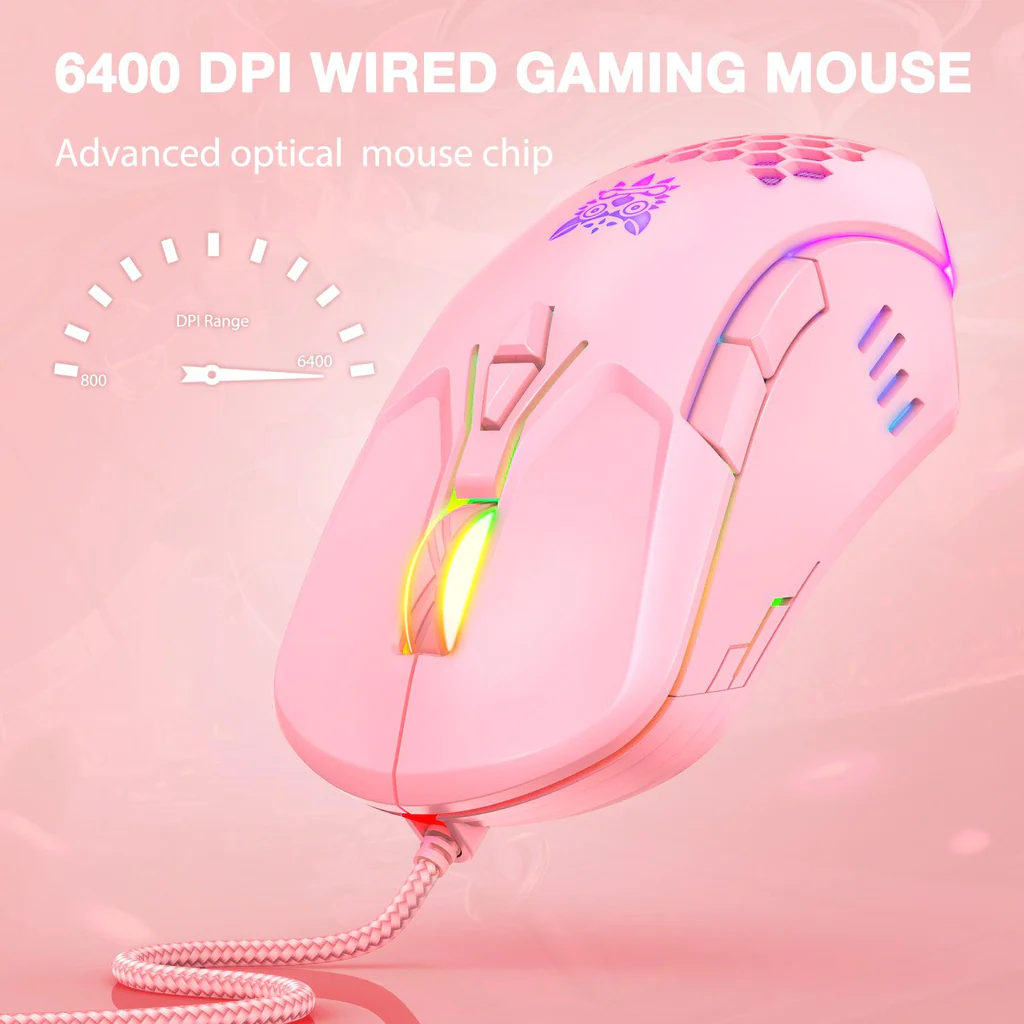 ONIKUMA CW902 Wired Gaming Mouse With Colorful