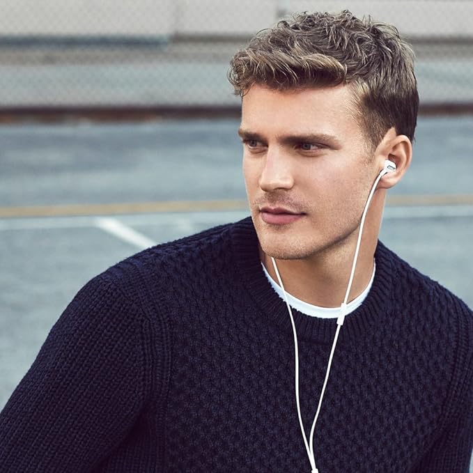 Phiaton MS 300 BA White Balanced Armature Headphones with Mic – Sound-Isolating Earphones with Rich Audio Quality, Dual-Driver, Headphone Mic, and Inline Remote 