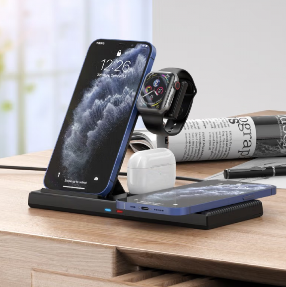 Wireless Charging 3 in 1 360° Rotation Magnetic Station - W27 (copy)