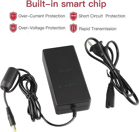 Power Supply for PS2, AC Adapter Charger Cable Cord for Sony Playstation 2 PS2 Slim A/C 70000 Console