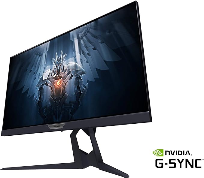 AORUS FI25F 25" 240Hz 1080P NVIDIA G-Sync Compatible AUO Gaming Monitor, Exclusive Built-in ANC, 1920 X1080 Display, 0.4 ms Response Time, HDR, 100% sRGB, 1x Display Port 1.2, 2X HDMI 2.0, 2X USB 3.0