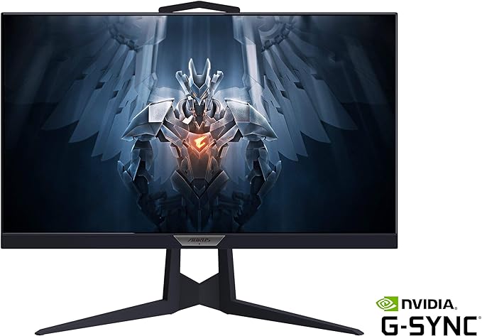 AORUS FI25F 25" 240Hz 1080P NVIDIA G-Sync Compatible AUO Gaming Monitor, Exclusive Built-in ANC, 1920 X1080 Display, 0.4 ms Response Time, HDR, 100% sRGB, 1x Display Port 1.2, 2X HDMI 2.0, 2X USB 3.0