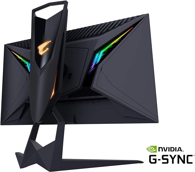 AORUS FI25F 25" 240Hz 1080P NVIDIA G-Sync Compatible AUO Gaming Monitor, Exclusive Built-in ANC, 1920 X1080 Display, 0.4 ms Response Time, HDR, 100% sRGB, 1x Display Port 1.2, 2X HDMI 2.0, 2X USB 3.0