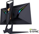 AORUS FI25F 25" 240Hz 1080P NVIDIA G-Sync Compatible AUO Gaming Monitor, Exclusive Built-in ANC, 1920 X1080 Display, 0.4 ms Response Time, HDR, 100% sRGB, 1x Display Port 1.2, 2X HDMI 2.0, 2X USB 3.0