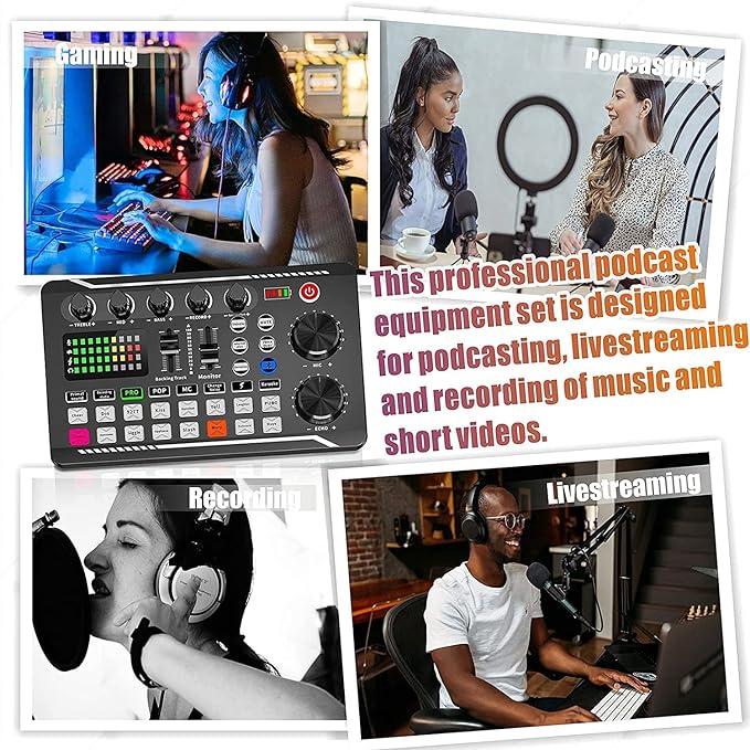 BM-800 Mixer Functions for PC Smartphone Studio Recording & Broadcasting