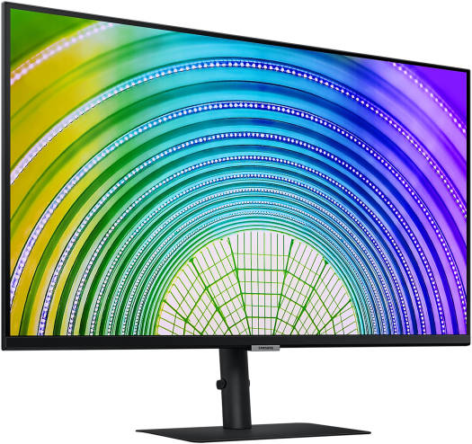 SAMSUNG 32" ViewFinity S6 QHD Monitor, 75Hz Refresh Rate, 5ms Response Time, HDR101 with 1Bn Colors, Height Adjustable Stand, AMD FreeSync, HDMI / DP, Black | LS32A600NAMXUE