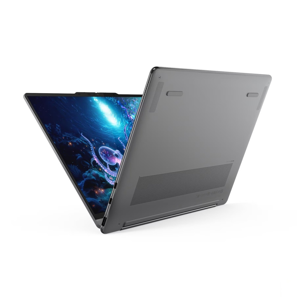 Lenove Yoga 9 2-in-1 Aura Edition Laptop, Intel® Core™ Ultra 7 258V Processor, 32GB, 1TB SSD NVMe, Integrated Intel® Arc™ Graphics, 14.0" 4K (3840 × 2400) OLED Touch Display, Backlit English/Arabic Keyboard, Windows 11 Home, Luna Grey | 83LC0013AX