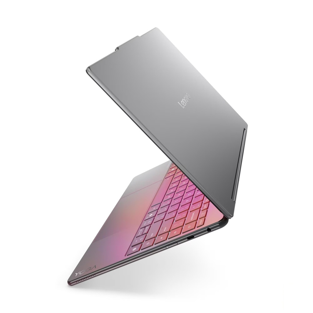 Lenove Yoga 9 2-in-1 Aura Edition Laptop, Intel® Core™ Ultra 7 258V Processor, 32GB, 1TB SSD NVMe, Integrated Intel® Arc™ Graphics, 14.0" 4K (3840 × 2400) OLED Touch Display, Backlit English/Arabic Keyboard, Windows 11 Home, Luna Grey | 83LC0013AX