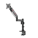 GameOn Elite Pole-Mounted Aluminum Heavy-Duty Gas Spring Single Monitor Arm (17" - 49")