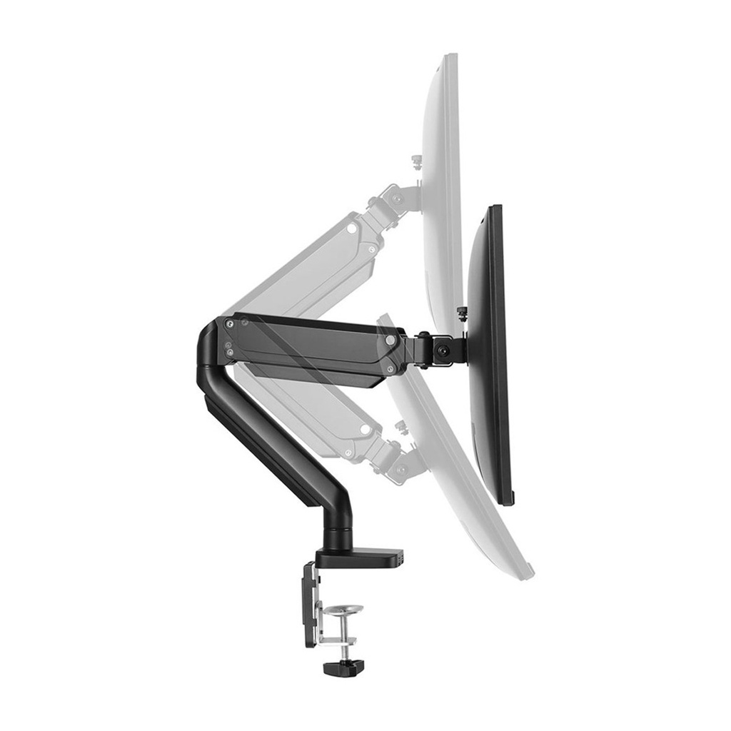 Twisted Minds Single Monitor Arm with Dual 3.0 USB Port (17"-32" Flat & Curved Monitors)