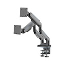Gamertek Pivot Dual RGB Monitor Arm, (Fit Screen Size 17" - 35") - Black