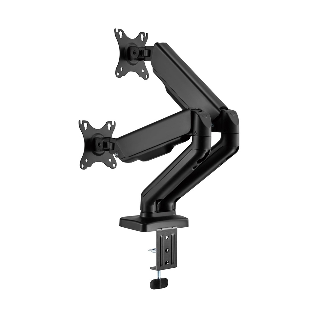 Gamertek Pivot Core Dual Monitor Arm, (Fit Screen Size 17" - 32") - Black