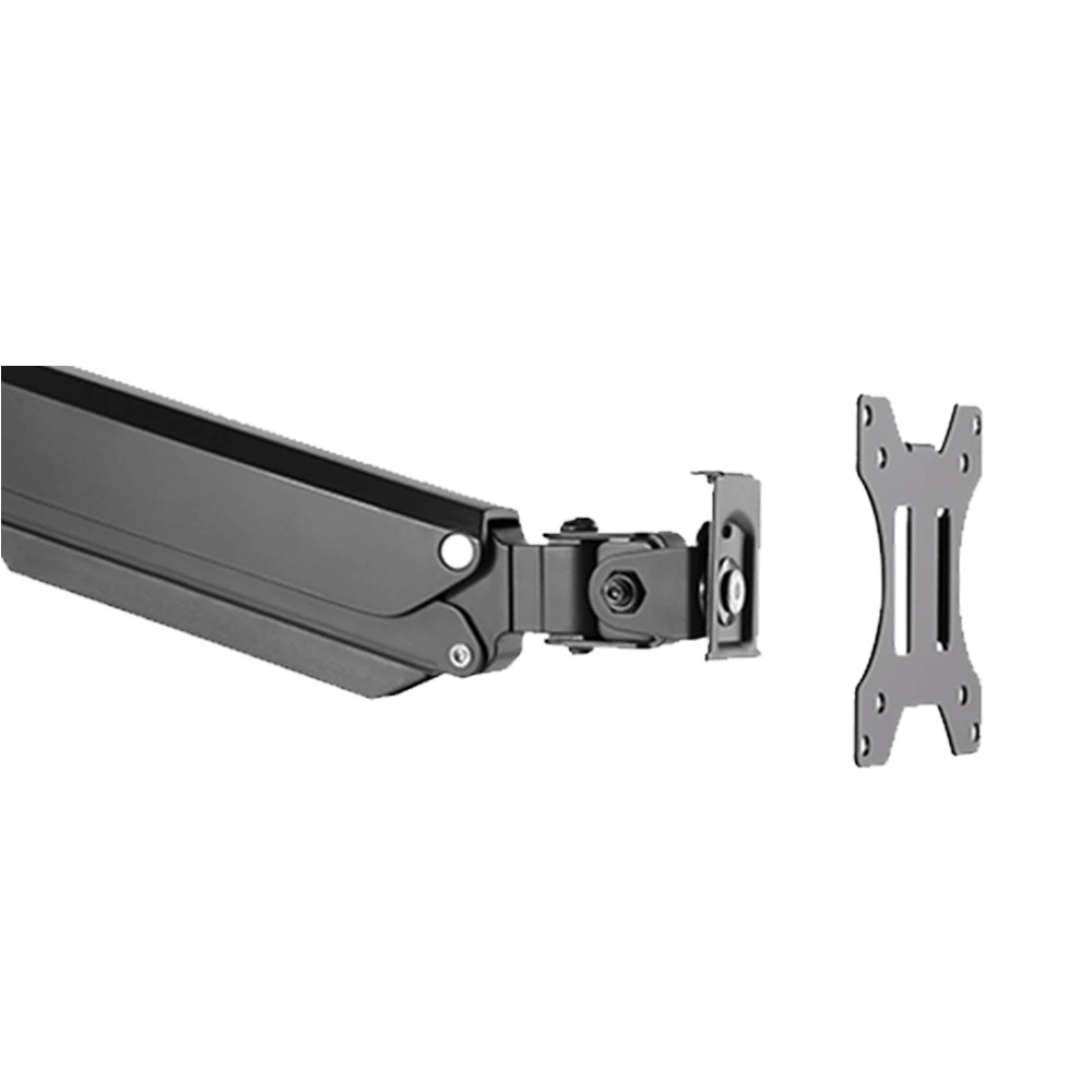 Twisted Minds Single Monitor Arm with Dual 3.0 USB Port (17"-32" Flat & Curved Monitors)