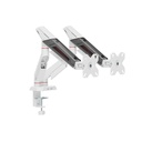 Sades Cobra Dual Monitor Mount Arm (Max size 40"/12KG Per ARM) - White