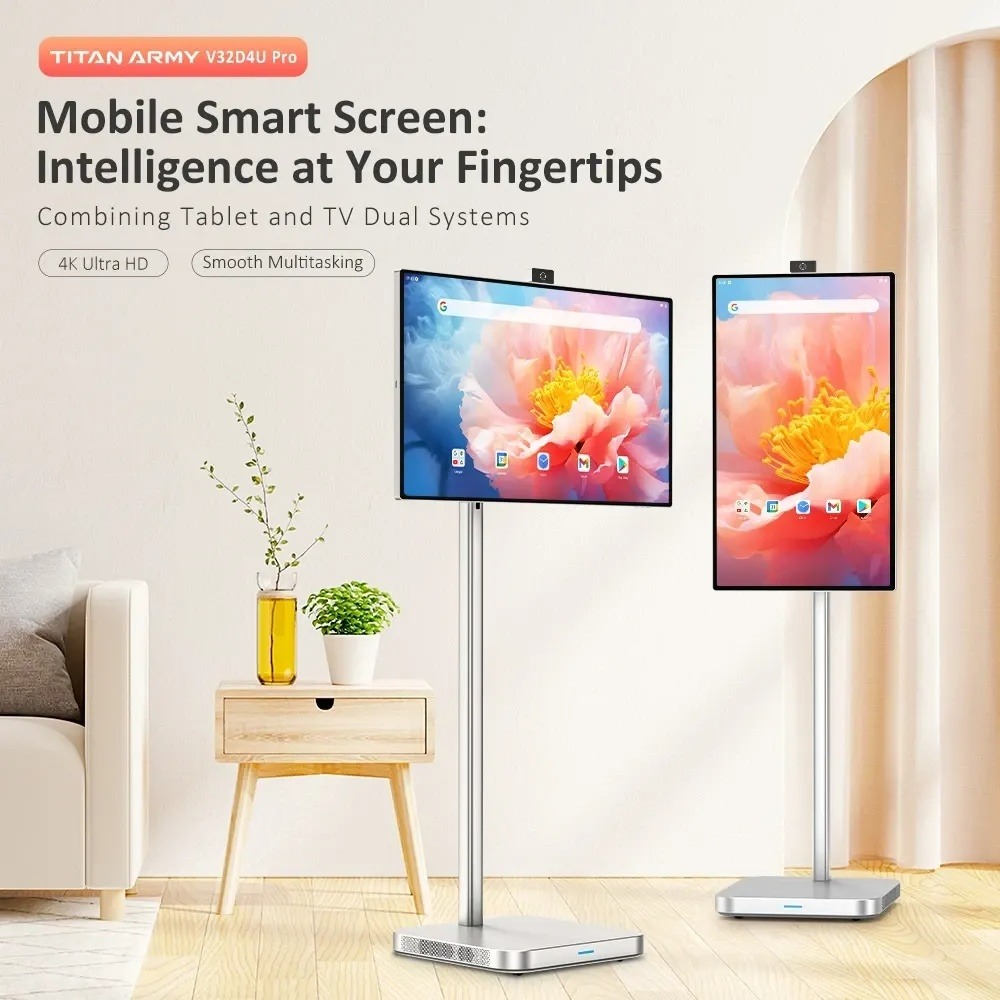 Titan Army 32-inch Android All-in-one Smart Display With Stand 8+128gb - Sliver