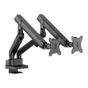 Twisted Minds Dual Screen Arm Stand Slim Heavy-Duty Mechanical Spring (Fit Screen Size 17" - 35" Flat & Curved Monitors) - Black