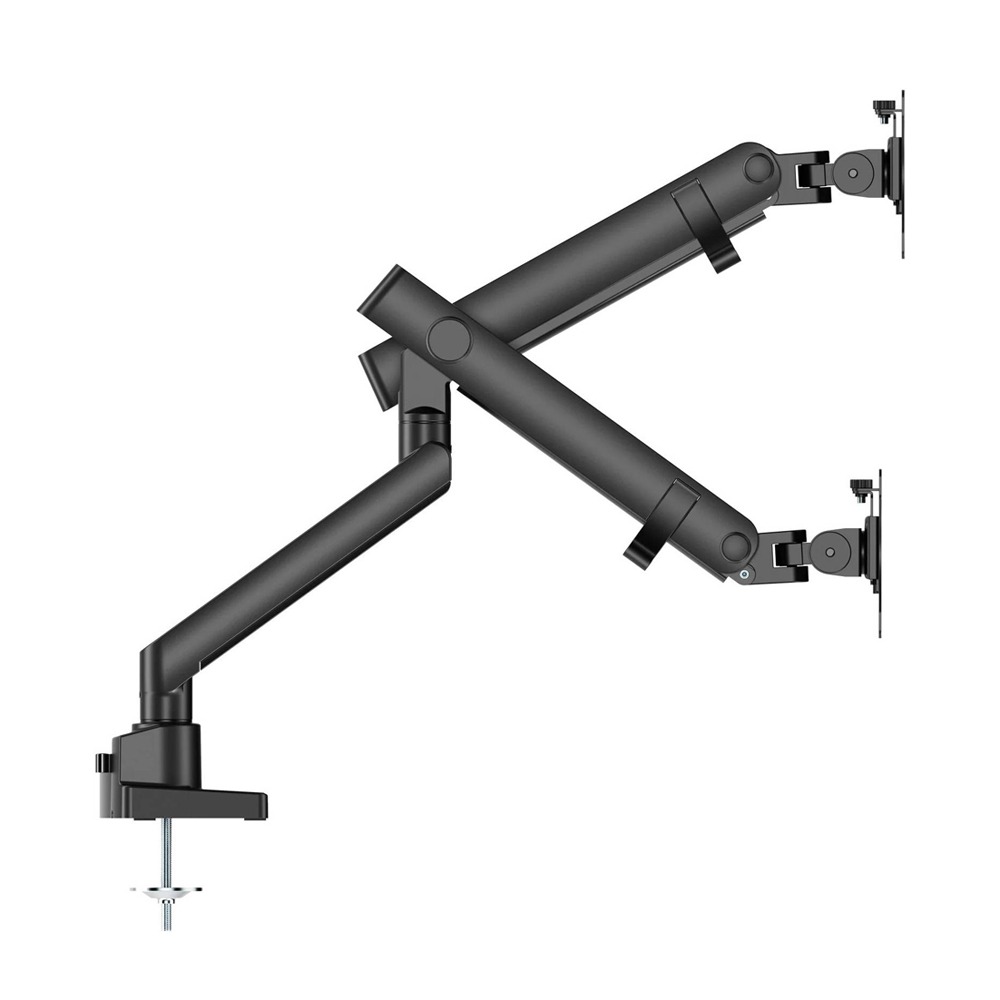 Twisted Minds Dual Screen Arm Stand Slim Heavy-Duty Mechanical Spring (Fit Screen Size 17" - 35" Flat & Curved Monitors) - Black