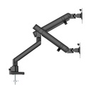 Twisted Minds Dual Screen Arm Stand Slim Heavy-Duty Mechanical Spring (Fit Screen Size 17" - 35" Flat & Curved Monitors) - Black