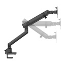 Twisted Minds single Screen Slim Heavy-single Mechanical Spring Monitor Arm (Fit Screen Size 17" - 35" Flat & Curved Monitors)-Black