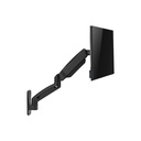 GAMEON Economy Spring-Assisted Wall Mounted Single Monitor Arm, Stand & Mount For Gaming & Office Use (17" - 32") Each Arm Up To 9 Kg-Black