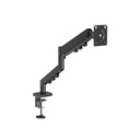 GAMEON Gas Mechanical Spring Single Monitor Arm For Gaming And Office Use (17" - 32") Flat & Curve Monitor Arm Upto 9 Kg-Black