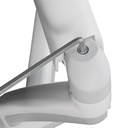 Silver Stone Dual Monitor Arm With Mechanical Spring And Plastic Armor (24'' to 32'') - White