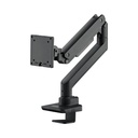 Silver Stone Single Monitor Arm With Heavy Duty Gas Spring Design And Versatile Adjustability (17'' to 49'') - Black