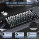 Attack Shark X820 Ultra RGB Tri-Mode Mechanical Keyboard - Moon Light + Shark Switch