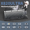 Attack Shark X820 Ultra RGB Tri-Mode Mechanical Keyboard - Moon Light + Shark Switch
