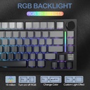 Attack Shark X820 Ultra RGB Tri-Mode Mechanical Keyboard - Moon Light + Shark Switch