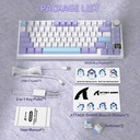 Attack Shark X820 Ultra RGB Tri-Mode Mechanical Keyboard - Star Light White + Gift Switch