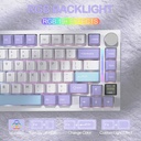 Attack Shark X820 Ultra RGB Tri-Mode Mechanical Keyboard - Star Light White + Gift Switch