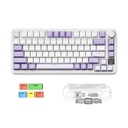ATTACK SHARK X85Pro 75% Tri-Mode Gasket Mechanical Keyboard Blueberry Switch Linear - Lavender
