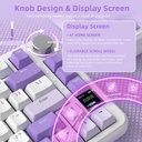 ATTACK SHARK X85Pro 75% Tri-Mode Gasket Mechanical Keyboard Blueberry Switch Linear - Lavender