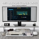 Attack Shark X98 Wired+2.4G & BT Tri-Mode Switch RGB Keyboard - Star White + StrawBerry Switch