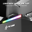 Attack Shark R85 HE Wired Magnetic Swtich mechanical Keyboard 8000hz Polling Rate, 0.005mm RT Purple Mandrel Switch - Star Light White