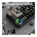 ATTACK SHARK X66 60% Wireless Mechanical Gaming Keyboard Gasket Hot Swappable Custom Keyboard, PBT Keycaps - Star Black Strawberry Switch