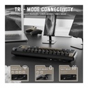 ATTACK SHARK X66 60% Wireless Mechanical Gaming Keyboard Gasket Hot Swappable Custom Keyboard, PBT Keycaps - Star Black Strawberry Switch