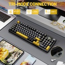 ATTACK SHARK X98PRO Tri-Mode (USB-C/2.4G Wireless/Bluetooth) 99% Wireless Mechanical Gaming Keyboard with 1.5" LED Matrix Screen & Knob