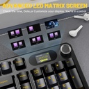 ATTACK SHARK X98PRO Tri-Mode (USB-C/2.4G Wireless/Bluetooth) 99% Wireless Mechanical Gaming Keyboard with 1.5" LED Matrix Screen & Knob