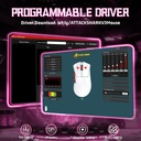 Attack Shark V3 wired+ Wireles s & Bluetooth 1K Polling Rate - Berry Red