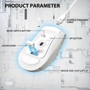 Attack Shark X5 RGB Wired+2.4Gz & BT Connection, Light Weight Design, Ergonomic Design 4000DPI Adustment - White