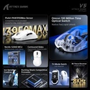 ATTACK SHARK V5 PAW3950 MAX Sensor Wireless Gaming Mouse with 42000 DPI, 55g Ultra-Lightweight - White