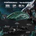 Attack Shark R5 Ultra Carbon Fiber Tri-Mode Wireless (BT/2.4G Wireless/Wired) 8K PAW3950MAX Gaming Mouse - Green