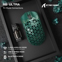 Attack Shark R5 Ultra Carbon Fiber Tri-Mode Wireless (BT/2.4G Wireless/Wired) 8K PAW3950MAX Gaming Mouse - Green