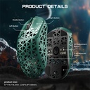Attack Shark R5 Ultra Carbon Fiber Tri-Mode Wireless (BT/2.4G Wireless/Wired) 8K PAW3950MAX Gaming Mouse - Green