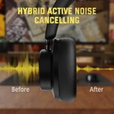 Attack Shark G500 Wireless And Bluetooth Gaming Headset, Active Noice Reduction - Black