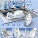 Attack Shark L90 Wired+2.4G & BT Tri-Mode Switching - White