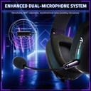 Attack Shark L80 Pro Tri-Mode Gaming Headset Noise-Cancelling, Wireless Range Upto 10 Meter - Black