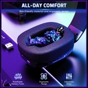 Attack Shark L80 Pro Tri-Mode Gaming Headset Noise-Cancelling, Wireless Range Upto 10 Meter - Black